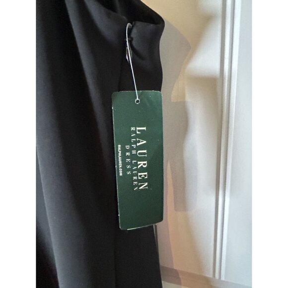 NEW Lauren Ralph Lauren Dress Black Women's Sz 16 Sleeveless Sequin Round Neck - Picture 5 of 12